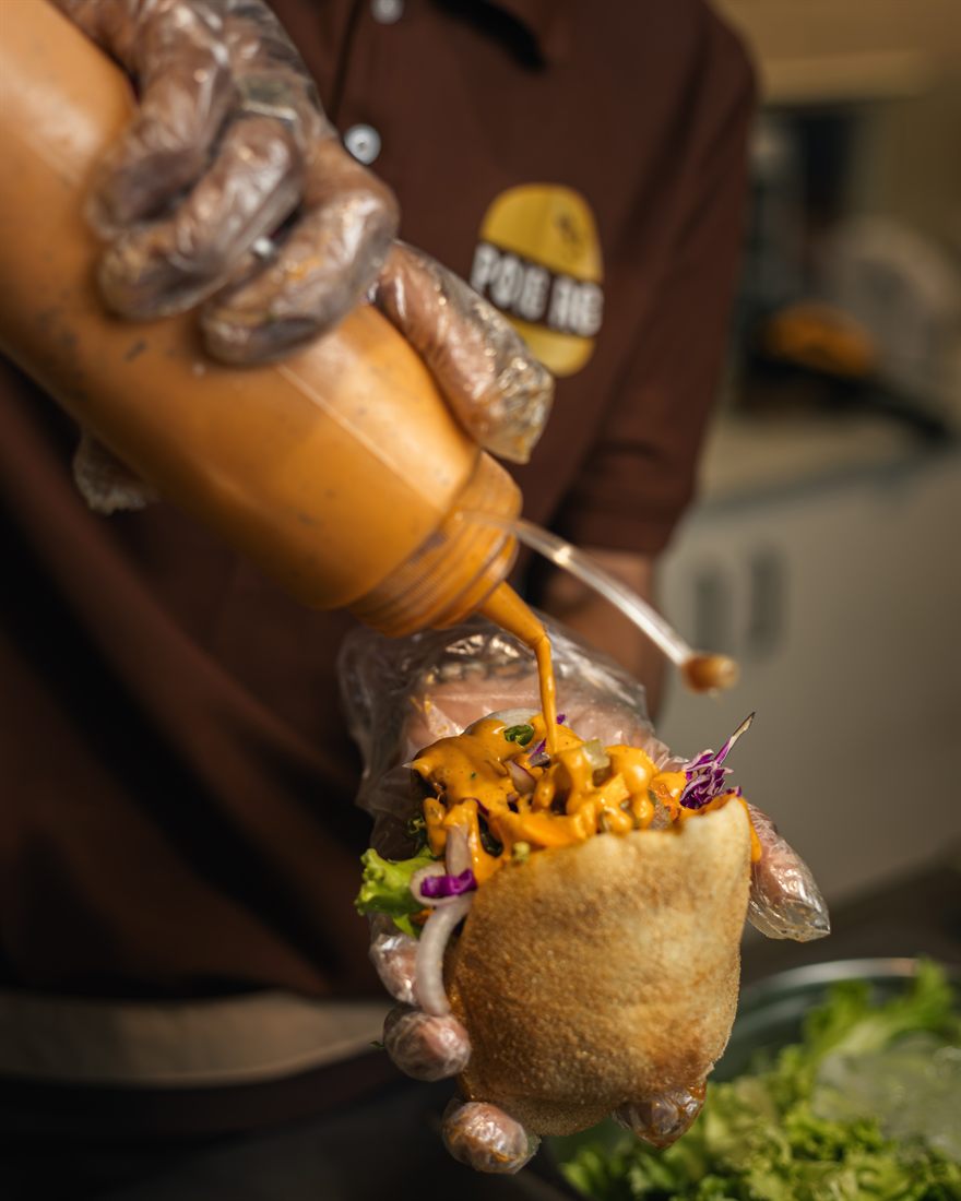 Sinful Balchão prawn poie sandwich